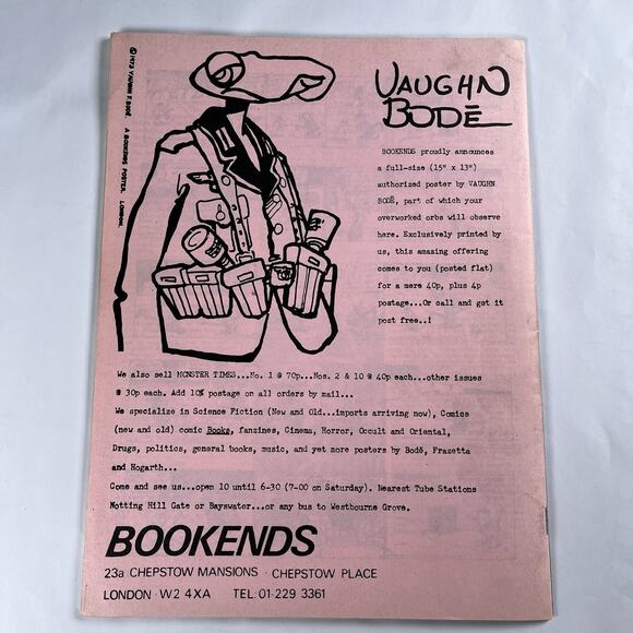 Comic Media #9 - 1973 UK Comic Zines Modesty Blaise Issue Peter O'Donnell Rare - Picture 10 of 10